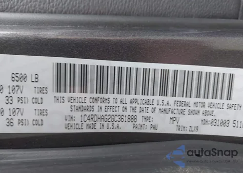 2016 Dodge Durango Sxt z USA, uszkodzony, nr VIN 1C4RDHAG2GC361888